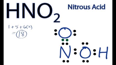 HNO2 Lewis Structure: How to Draw the Lewis Structure for Nitrous Acid - YouTube