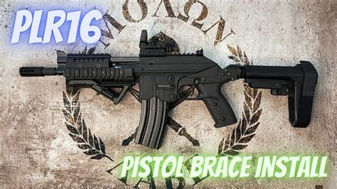 Kel Tec PLR16 Pistol Brace install. SU-652, SU-651, SU16E-652 hardware kit install. Best upgrade ...