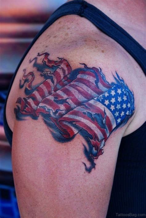 53 Top Flag Tattoos On Shoulder - Tattoo Designs – TattoosBag.com