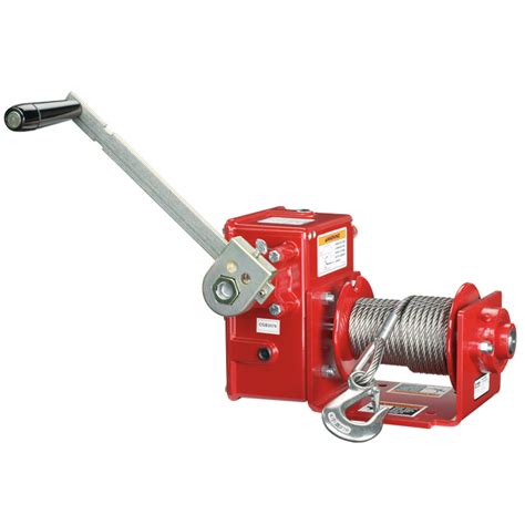 Thern 2000 Pound Worm Gear Hand Winch - GME Supply