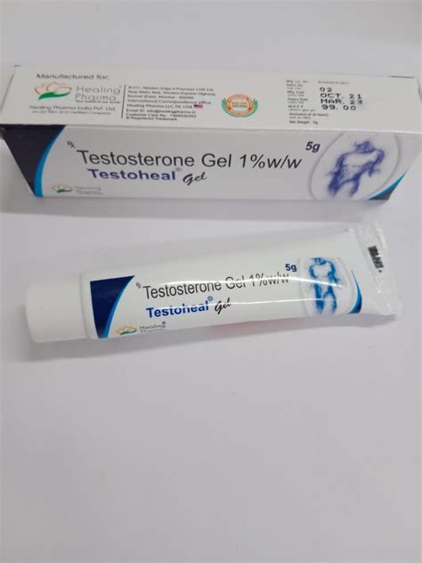 Testoheal Testosterone Gel 1 W W, Packaging Type: Tube, Packaging Size ...