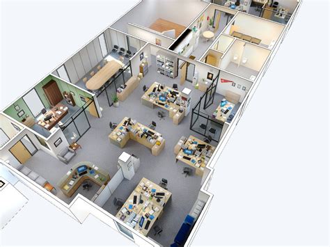 The Office - A fully 3D walk navigable version of Dunder Mifflin | Office floor plan, Office ...