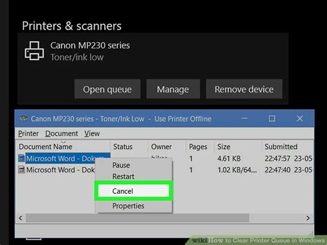 How to Clear Printer Queue in Windows (with Pictures) - wikiHow