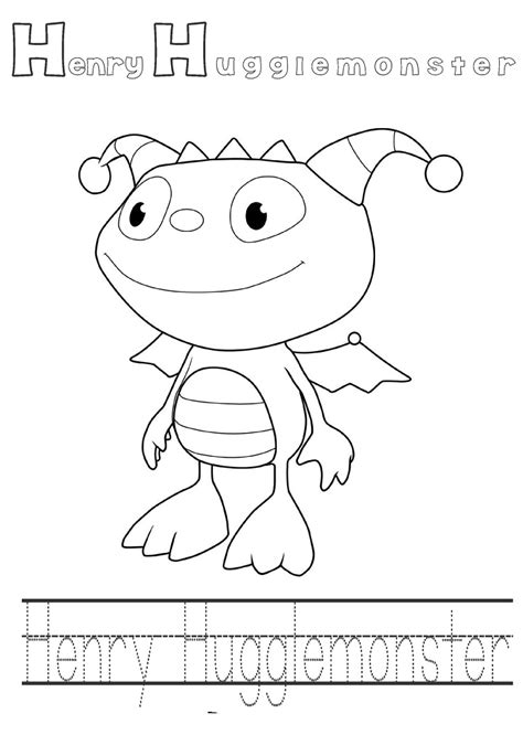 Henry Hugglemonster Coloring Games - ColoringGames.Net