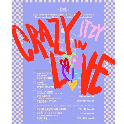 ITZY CRAZY IN LOVE The 1st Album [Pre-Order Benefits Included During Pre-Order Period Only ...