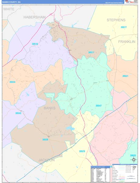 Maps of Banks County Georgia - marketmaps.com