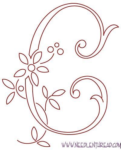 Pin by Carolyn Moragne on C for Carolyn | Hand embroidery letters, Embroidery monogram ...