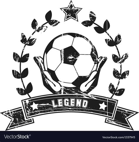 Soccer legend Royalty Free Vector Image - VectorStock