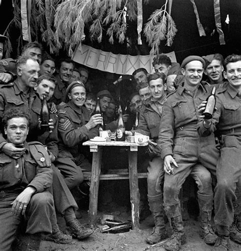 Canadian soldiers enjoying a few drinks on Christmas Day a… | Flickr