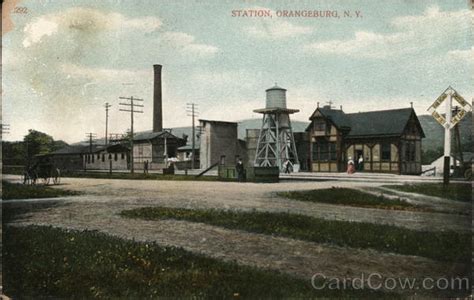 Station Orangeburg, NY Postcard