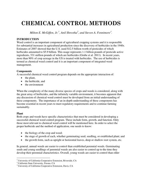 (PDF) Chemical control methods