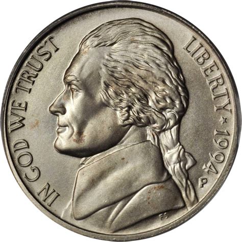 1994-P Jefferson Nickel | Sell & Auction Modern Coins