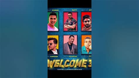 welcome 3 movie starcast edited fan poster #akshaykumar #pareshrawal # ...