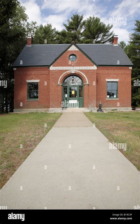 Langdon Library located in the historical district of Newington New Hampshire USA This Stock ...