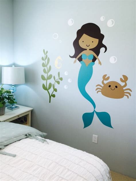 mermaid wall decal | Mermaid wall decals, Wall decals, Mermaid bedroom