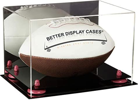 Acrylic Football Display Case With Mirror and Risers A004 - Etsy