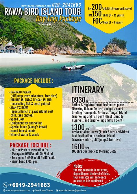 Rawa Bird Island Tour Day Trip package 2022 Harga Murah. Jom!