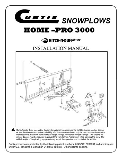 Curtis Snow Plow Parts Diagram