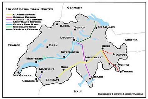 Switzerland Scenic Trains - Long Distance Panoramic Trains - Mountain Cog and Rack Rail Routes