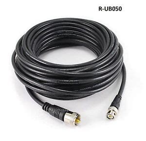 50ft RG8x Coax UHF (PL259) Male BNC Male Plug 50 ohm Antenna Ham Radio Cable | eBay