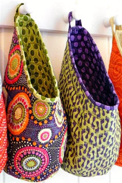 50+ Free Fabric Scrap Projects in 2020 | Fabric baskets, Diy storage ...