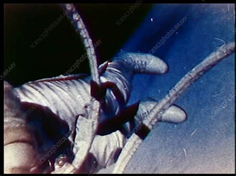 Alexei Leonov's first spacewalk, 18th March 1965 - Stock Video Clip ...