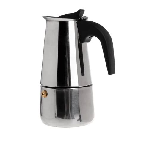 MEXI Stainless Steel Mocha Pot Espresso Coffee Maker Stove Tool 200ML-in Coffee Makers from Home ...