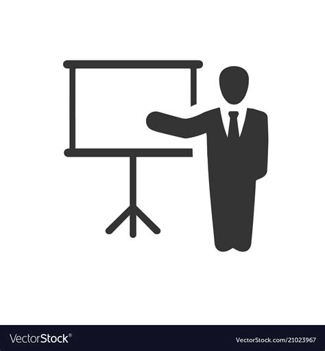 Presentation lecture icon Royalty Free Vector Image