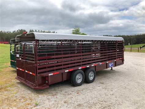 2020 Gooseneck 24' x 6'-8" Steel Livestock Livestock Trailer ...