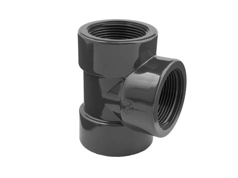 1/2 Inch Threaded BSP Tee for PVC Pipe Systems