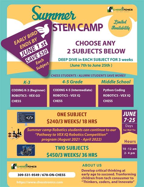 SUMMER-ONLINE-STEM-CAMP – Chesstronics School of Chess, Robotics, Coding, STEAM Summer Camps, k ...