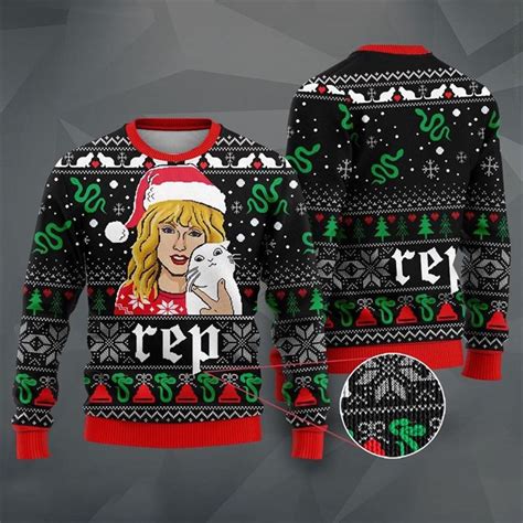 Rep Taylor Swift Christmas Ugly Sweater RBSWEATSHIRT511 - RobinPlaceFabrics