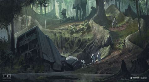 Kashyyyk Forest Floor Art - Star Wars Jedi: Fallen Order Art Gallery ...