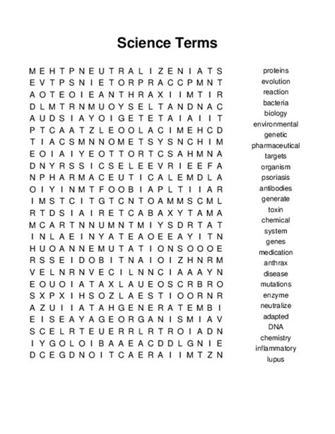 Biology Word Search