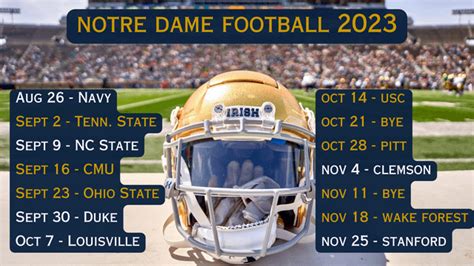 Desktop Wallpaper for the 2023 Schedule : r/notredamefootball