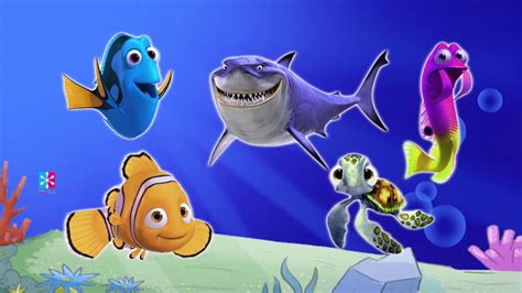 Finding Nemo Characters | Finger Family Song | TV Nursery Rhymes For ...