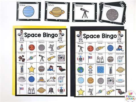 Space Bingo Game - Fun with Mama Shop