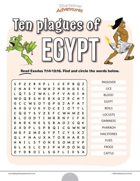 10 Plagues Of Egypt Free Printables