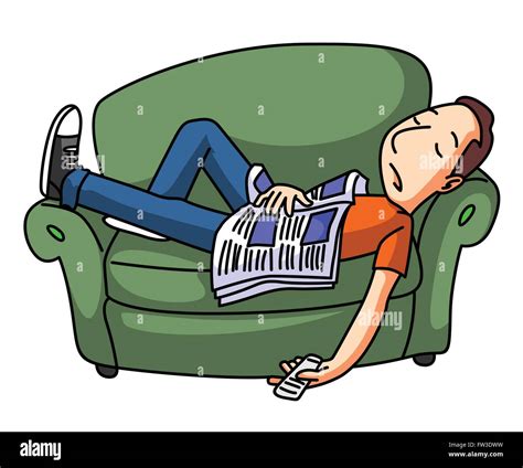 Lazy Person On Couch