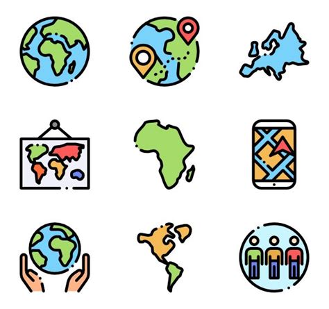 52 Geography Icon Packs - Vector Icon Pa #291872 - PNG Images - PNGio | Easy doodle art ...