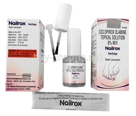 Buy Nailrox Nail Lacquer, Ciclopirox Online