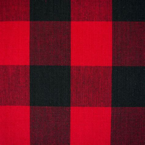 DII Red Buffalo Check Table Topper, 40x40