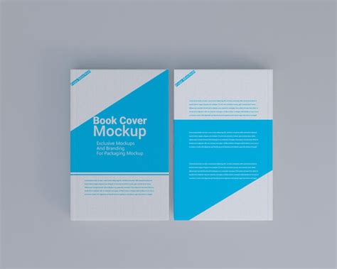 Premium PSD | Hard book cover mockup design