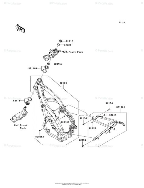 Kawasaki Motorcycle 2010 OEM Parts Diagram for FRAME | Partzilla.com