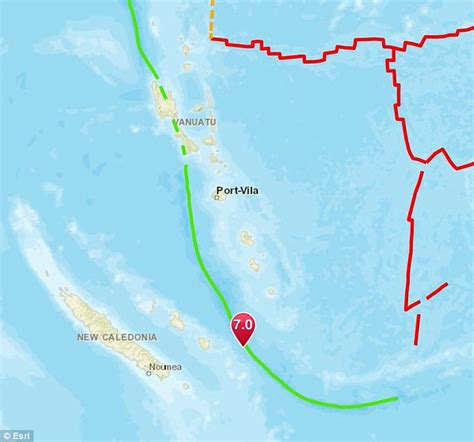 Tsunami fears as 7.0-magnitude earthquake hits Vanuatu | Daily Mail Online