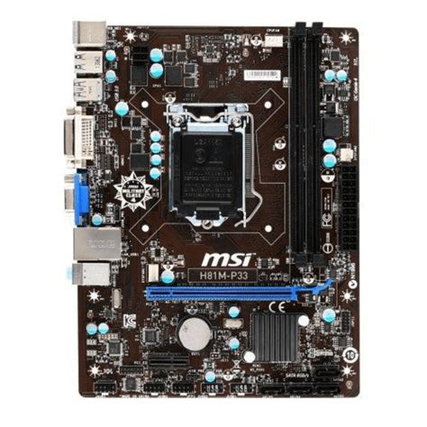 H81 4TH GEN MOTHERBOARD MSI H81M-P33 MICRO ATX (USED