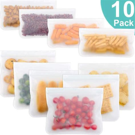 Reusable Silicone Leakproof Food Storage Ziplock Bag – FEJJ MALL