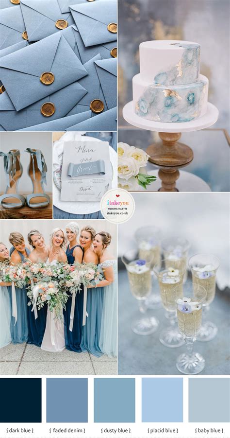 Navy blue and peach wedding colour theme ideas