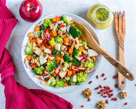 This Broccoli + Crisp Apple Salad is a Crazy Delicious Combo! | Clean Food Crush