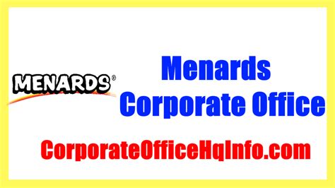 Menards Corporate Office Headquarters Address And Phone Number - RebateForMenards.com